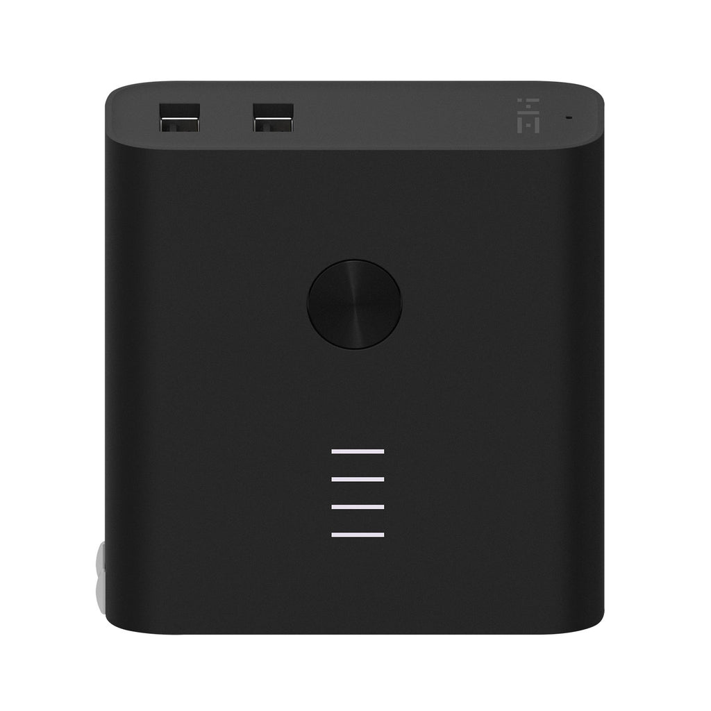 Plugornot Zero 6700mAh Integrated Battery Fast Charge USB Power Adapter