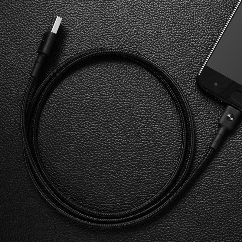 Premium USB-C to USB-A Cable with PP Braided Sleeve for Charging and Data Sync