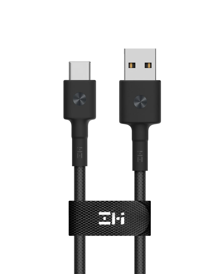 Premium USB-C to USB-A Cable with PP Braided Sleeve for Charging and Data Sync