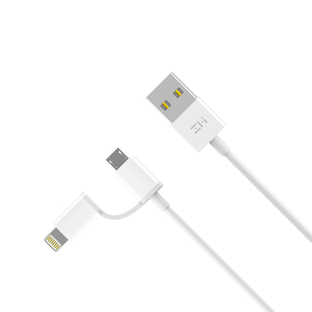 MFi Certified 2-in-1 Lightning & Micro-USB Combo Cable for iPhone, iPad and Android 3.3ft