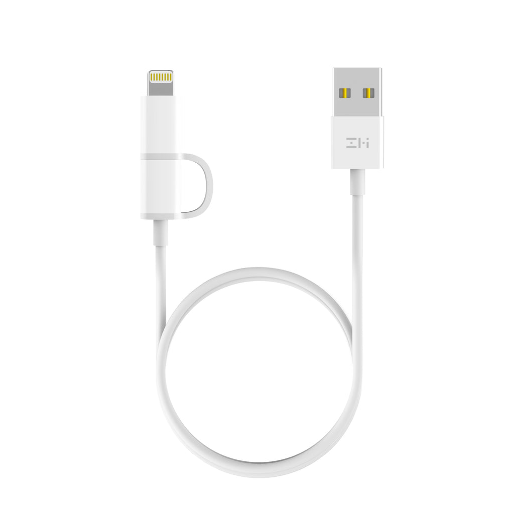 MFi Certified 2-in-1 Lightning & Micro-USB Combo Cable for iPhone, iPad and Android 3.3ft