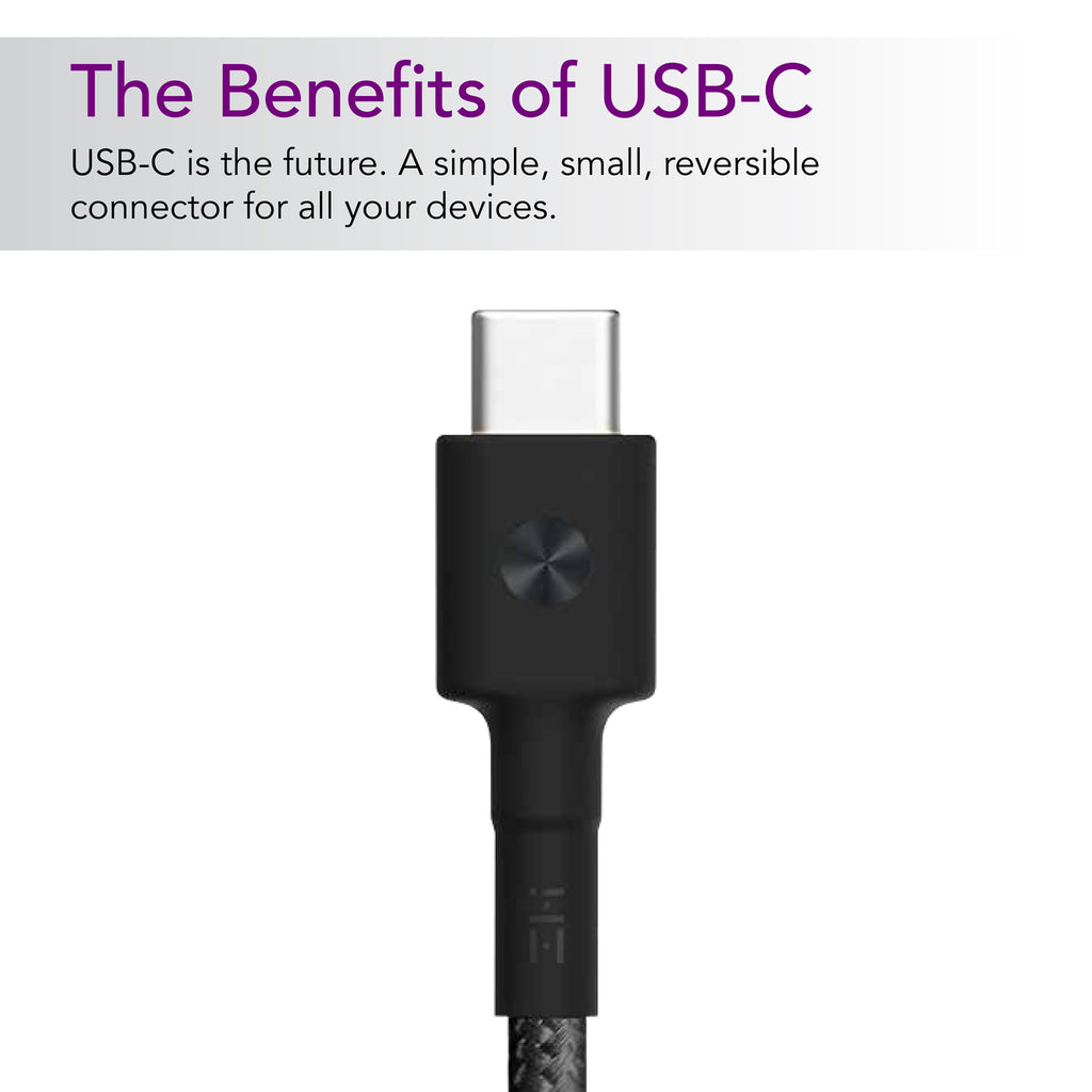 Braided Black USB-C to Lightning Cable - MFi Certified