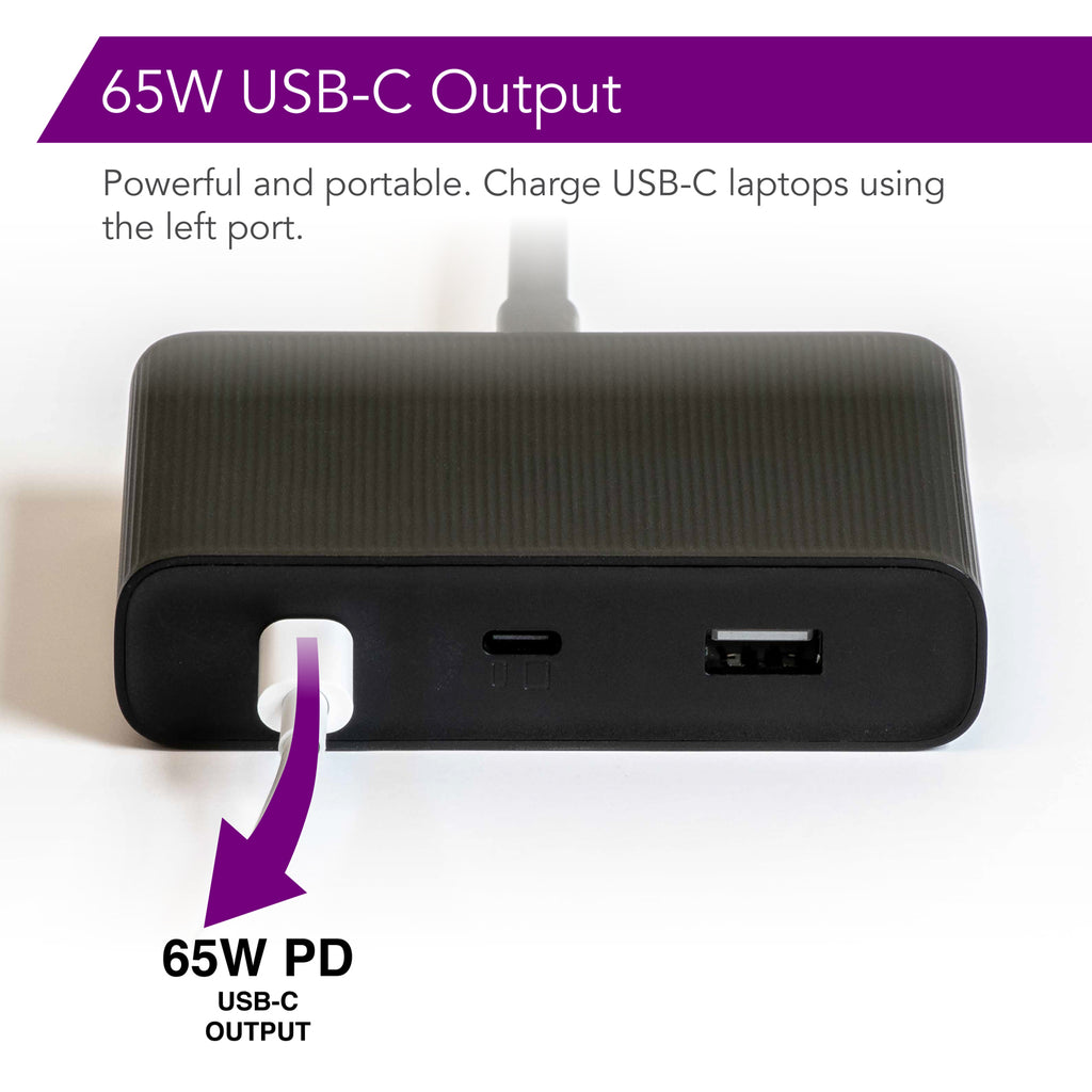 zPower Trio Desktop Charger with 2 USB-C Ports and 1 USB-A Port